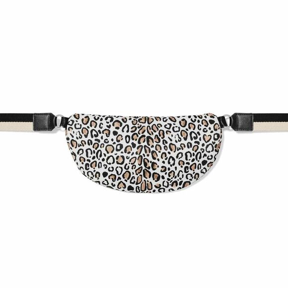 BRIGHTON Wild Cat Leopard Crossbody Belt Fanny Pack Belt Bag Britney Drumheller - Picture 11 of 11